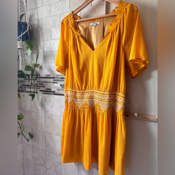 MADEWELL | Smocked Mini Dress - Picture 3 of 10